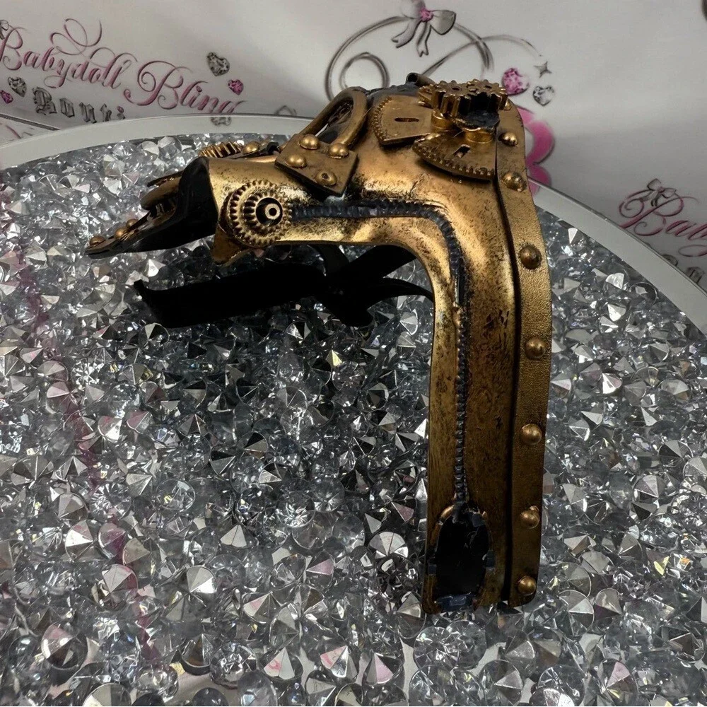 Face mask Gold Half Face Mask Halloween dress up